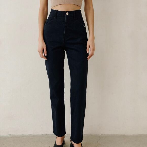 Rocky Mountain Jeans Vintage 90s‎ black high rise western mom jeans size 13/14